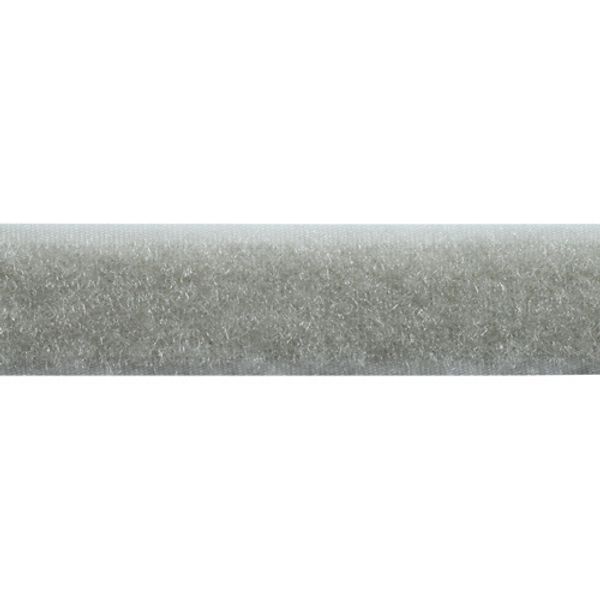 Лента контактная липучка (велкро) пришивная 20 мм / 25 метров, 17 св.серый, /петля/, кач.