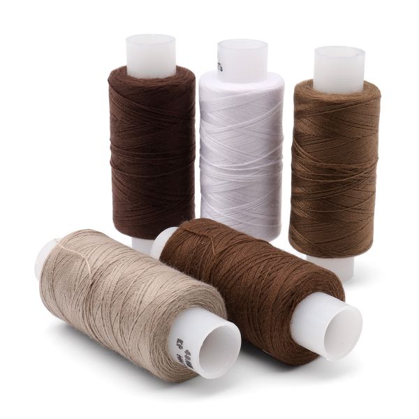 Швейные нитки (набор) 40ЛШ Спектр 200м, ассорти, 5 шт (5 коричневый), Красная нить