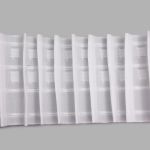 Лента (тесьма) шторная: сборка параллельная (1:2) 100 мм / 100 метров, равномерная