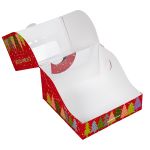 Коробка для мини-торта 14х14х8 см, №2 Новогодний снегопад, S-Chief, CBC-029