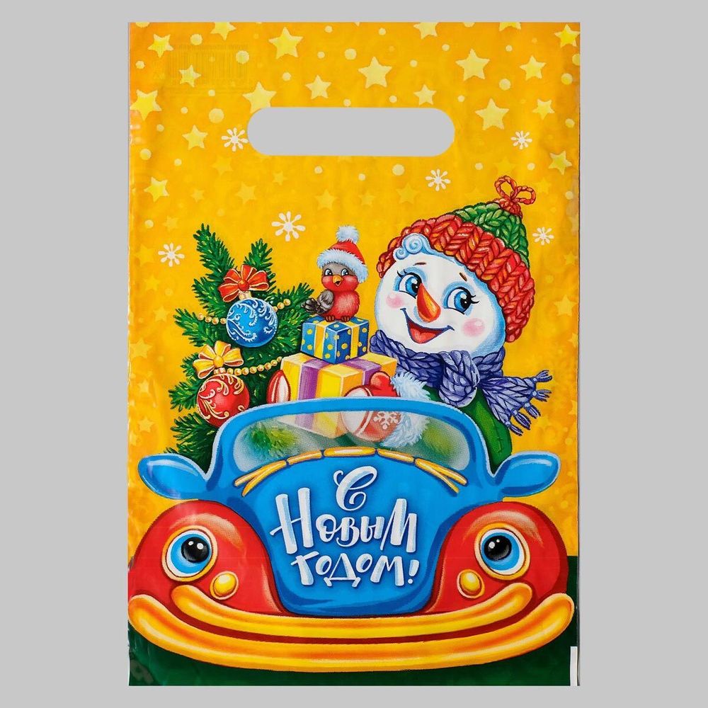 Пакет За рулём, полиэтиленовый с вырубной ручкой, 20х30 см, 30 мкм, 100 шт