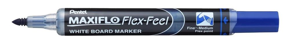 Маркер Pentel Maxiflo 1-5 мм, перо круглое, MWL5SBF-CX синий