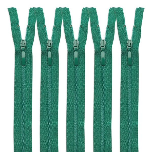 Молния спираль (витая) Arta Т5 (5 мм) 1 зам., разъем., 50 см, цв. 529 зеленый, уп.5 шт