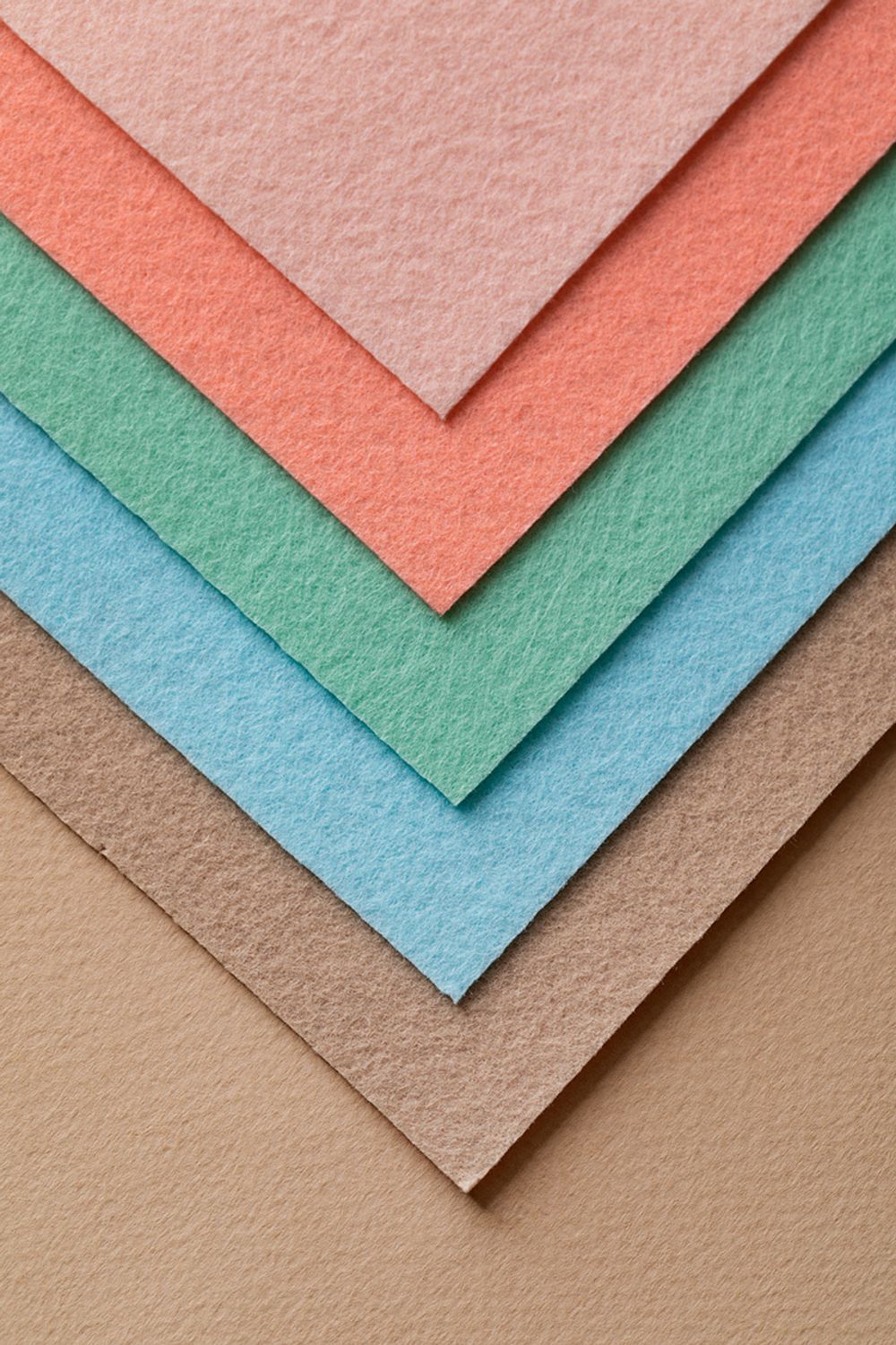 Фетр листовой жесткий 1.2 мм, 27х30 см, 5 шт, ассорти 5, Gamma FKS12-27/30