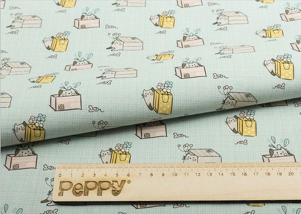 Ткань для пэчворка Peppy Мартовская песня, рулон 112 см / 5 метров, МП-11 зеленый, Peppy