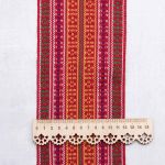 Лента для поясов 120 мм / 15 метров, рис 9857, красн/бел/зел/син/желт, С3882Г17