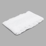 Кружево шитьё х/б 117 мм / 3.4 метра, цвет белоснежный