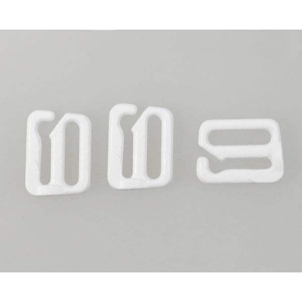 Крючки для бюстгальтера металл 10.0 мм, 001 белый, Arta, 50 шт