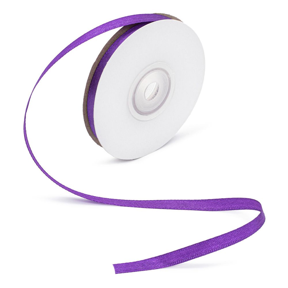 Лента атласная 1-сторонняя 6.0 мм / 22.86±1 метров, 170 фиолетовый, Globus