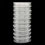 Нитки силиконовые для бисера, 0,6 мм, 25 м, цв.прозрачный матовый, 10 катушек