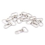 Карабин металл 19.0 мм (42х26 мм), никель, 10 шт