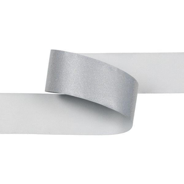 Лента светоотражающая (катафотная) [cpl:420], 20 мм / 50 метров, 100% п/э, серебро, Gamma JF9200