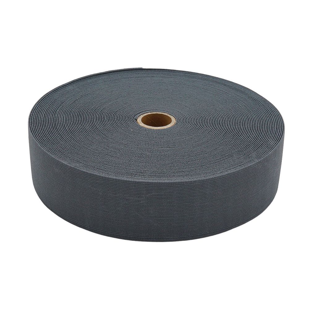 Резинка вязаная 50.0 мм / 25 метров, т.серый