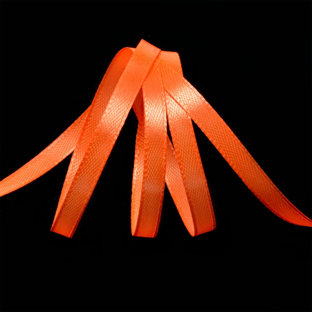 Лента атласная 1-сторонняя 06.0 мм / 27.4 метра, 3070 оранжевый