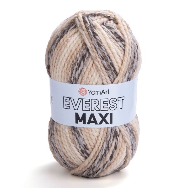 Пряжа YarnArt (ЯрнАрт) Everest Maxi / уп.3 мот. по 200 г, 134 м, 8022 меланж