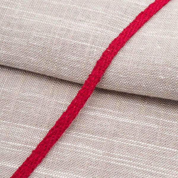 Тесьма (лента) киперная (100 х/б) 5 мм / 25 метров, рис. 9790, 1.4 г/м, красный, С3865Г17/1