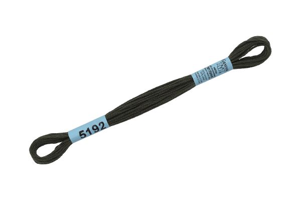 Мулине Gamma 100% хлопок, цв.5192 т.серо-зеленый, 24 мотка по 8 метров