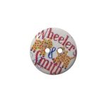 Пуговицы дерево 2 прокола 28L=18 мм, декоративные Разное, (Надпись Wheelers&Smith), 100 шт
