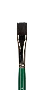 Кисть имитация белки плоская №04, 5 шт, короткая ручка, Vista-Artista 90212-04