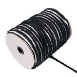 Кант декоративный Синель 10 мм / 45 метров, черный, 3AR3045