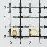 Люверсы металл ⌀_3.7 мм (внутр.), h4.56 мм (внутр.), №1.7, сталь, New Star, золото, уп.≈5000 шт