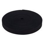 Резинка башмачная 25.0 мм / 25 метров, тканая аппретированная, 20.8 г/п.м., черная, 5025Ч