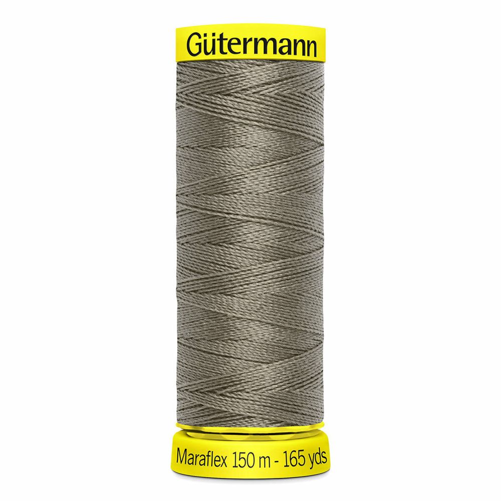 Нитки для трикотажа Gutermann Maraflex, 150м, 727 дымчато серо-зеленый, 5 катушек
