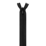 Молния потайная (скрытая) Т3 (3 мм) 1 зам., н/раз., 30 см, черн, 31250 / 30, 10 шт