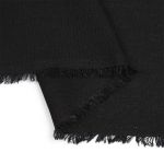 Льняная ткань 185 г/м², 140 см, в нарезке, цв. 33 черный, 10 метров /TOS/