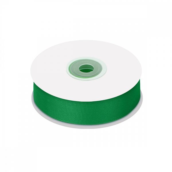 Лента репсовая (в рубчик) 25.0 мм / 22.8±1 метра, F243 изумрудный, Magic4Hobby