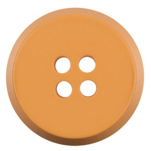 Пуговицы 4 прокола пальтовые 25 мм, 24 шт, D895 оранжевый, Gamma XPB 0008
