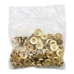 Часть кнопки Альфа (S-образная) ⌀11.5 мм (B-часть), 5 золото (B-часть), 100 шт, BIG