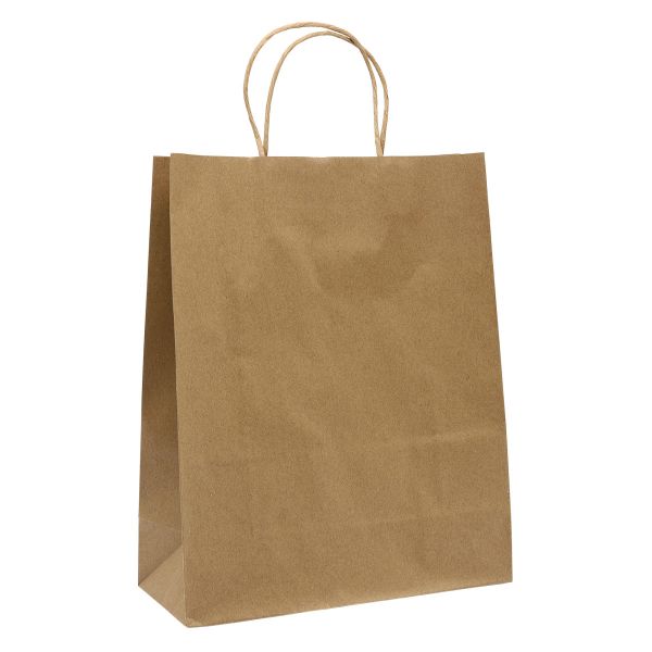 Подарочный пакет Крафт 26х32х11см, 12 шт