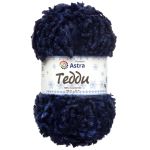 Пряжа Astra Premium (Астра Премиум) Тедди букле / уп.1 мот. по 150 г, 35 м, 09 т-синий