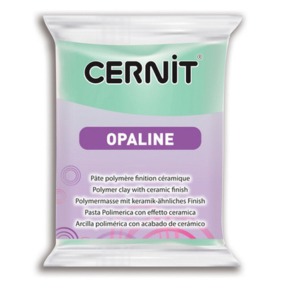 Полимерная глина Cernit Opaline запекаемая, фарфоровая 56 гр, 640 зеленая мята