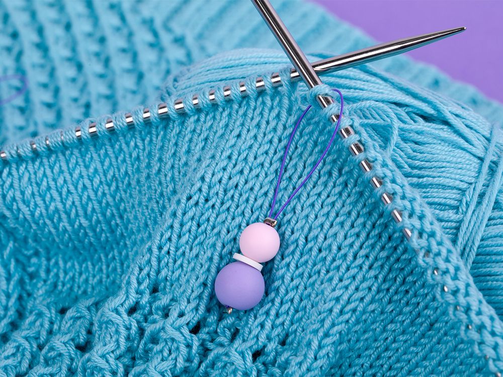 Кольца маркировочные пластик ⌀20 мм, 8 шт, с бусинами, Gamma MKK-01