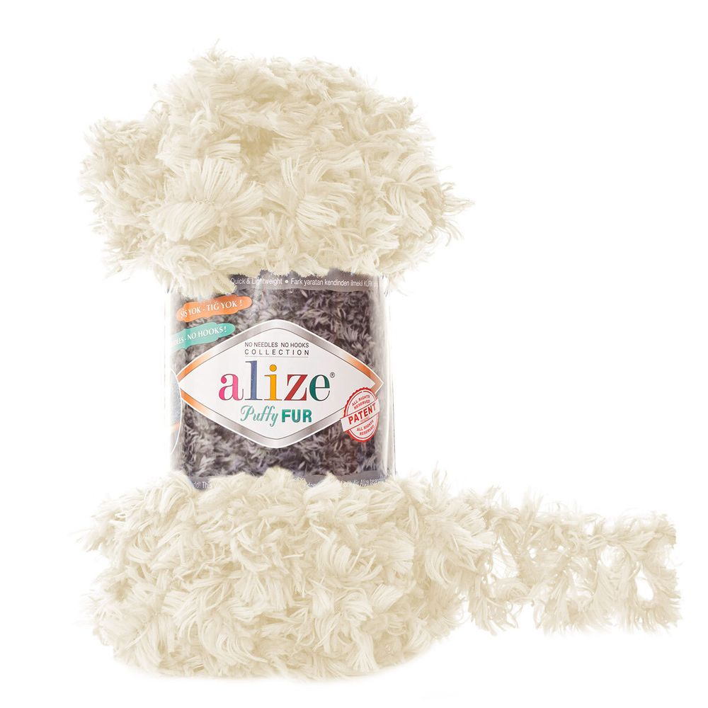 Пряжа Alize (Ализе) Puffy Fur / уп.5 мот. по 100 г, 6м, 6113 A
