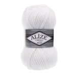 Пряжа Alize (Ализе) Superlana Maxi / уп.5 мот. по 100 г, 100м, 055 белый A