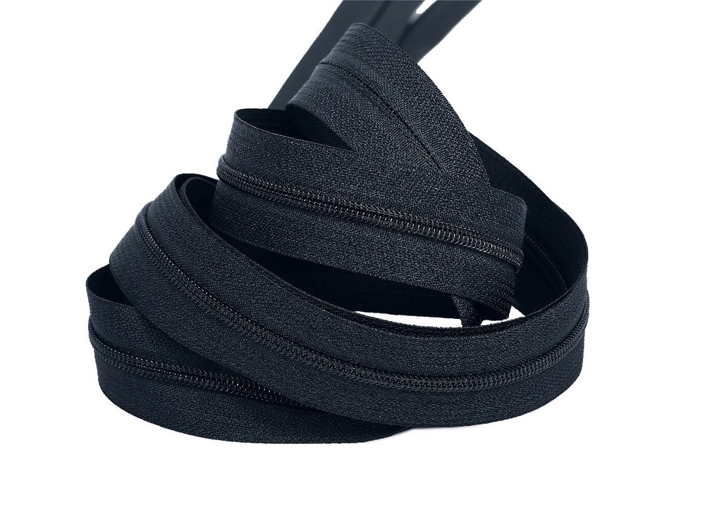 Молния рулонная витая (спираль) Т3 (3 мм) УСИЛЕННАЯ, НА БОБИНЕ, S-071 т.синий (цв.SBS) / кор. 1200 метров