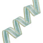 Лента подарочная 25 мм / 25 метров, рис.8255, голубой/золото, С3488Г17