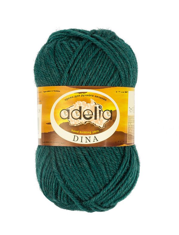 Пряжа Adelia Dina / уп.10 мот. по 50г, 100м, 28 изумрудный
