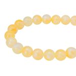 Бусины акрил ⌀12 мм, 500 г, дымка с АВ шиммером, круглые, AD075 желтый, (7748709)2012 , Astra&Craft