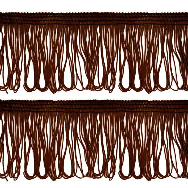 Бахрома отделочная 90.0 мм / 25 метров, 200 т.коричневый