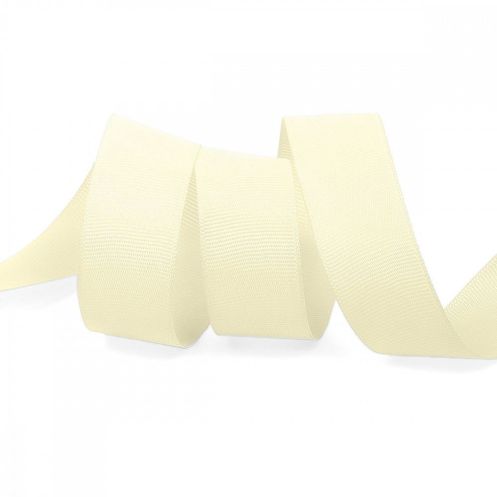 Лента репсовая (в рубчик) 25.0 мм / 22.8±1 метра, 815 кремовый, Magic4Hobby