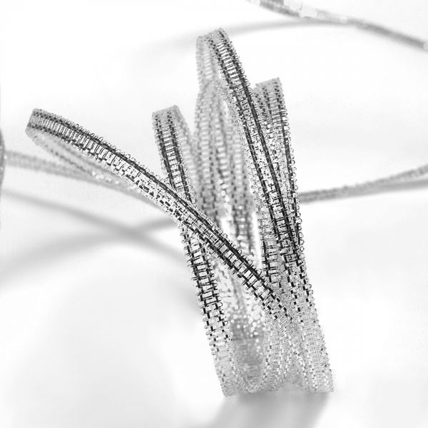 Лента металлизированная 3.0 мм / 91.44±1 метра, серебро, Magic4Hobby