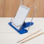 Подставка для книг Универсал с металл. лепестком, цв. в ассорт. (синий), П-03