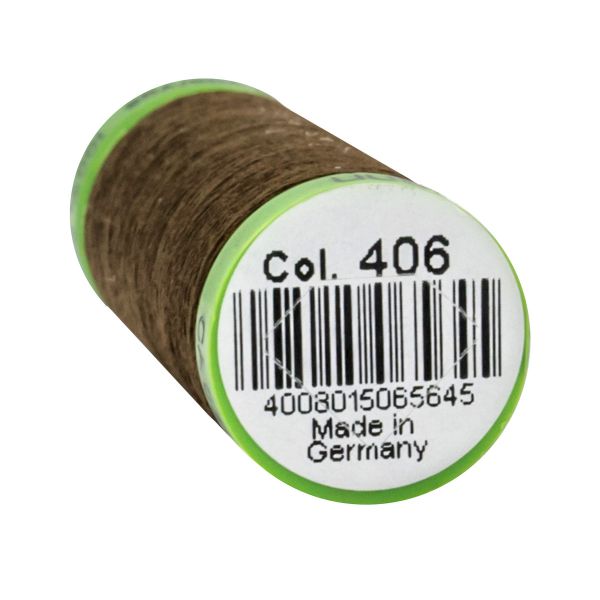 Нитки для тонких тканей Gutermann Extra Fine 150, 200м, 406 шоколад, 5 катушек