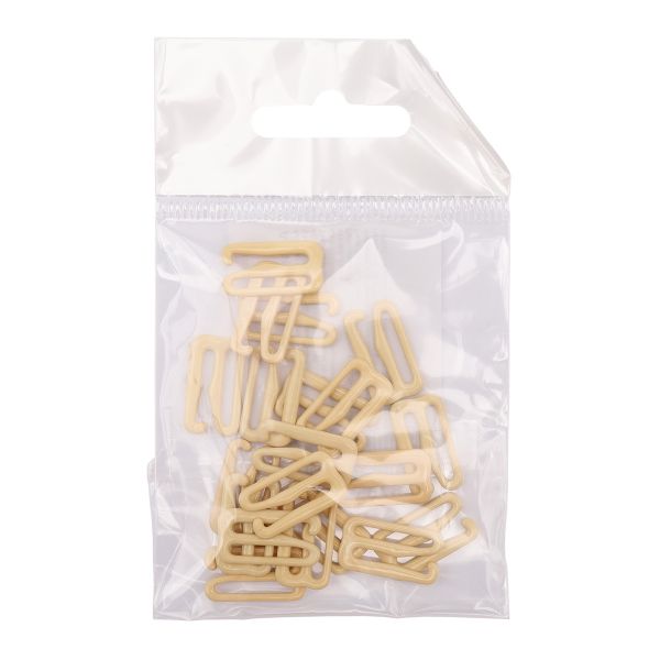 Крючки для бюстгальтера металл 15.0 мм, 20 шт, C180 телесный, ГВ1009