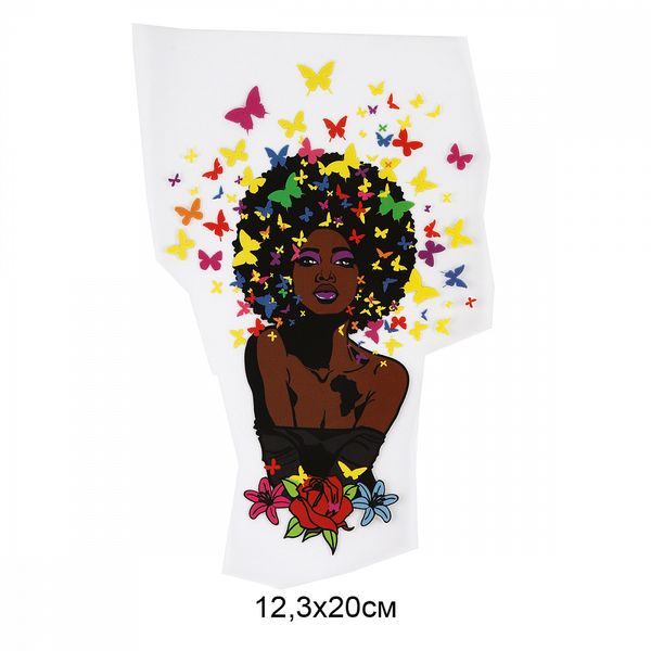 Термотрансфер арт.1267 Девушка 12,3х20см, уп.10 шт