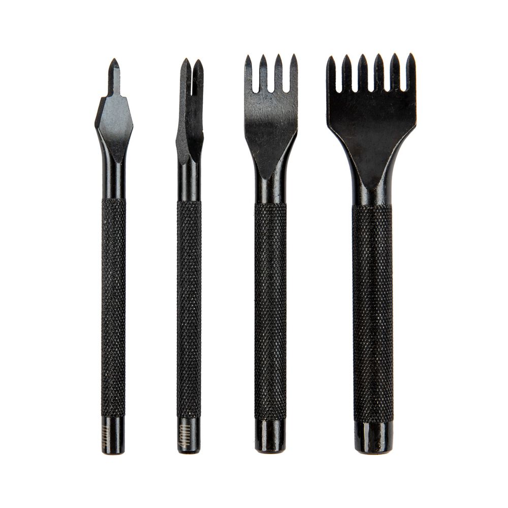 Пробойники для кожи строчные, набор (ромбовидные зубцы) для кожи, ромб, шаг 4 мм, Промысел, LT-024